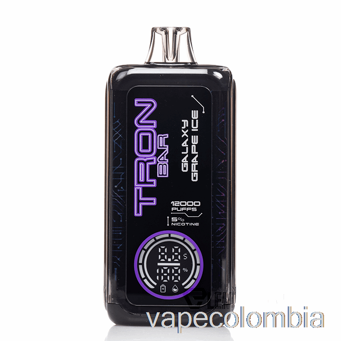 Kit Vape Completo Tron ​​bar 12k Desechable Galaxy Uva Hielo